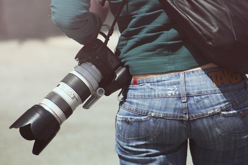 Paparazzi capturing a moment